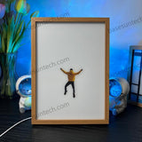 Personalisierter LED-Lichtmalerei-Fotorahmen – Individuelle Wandkunst